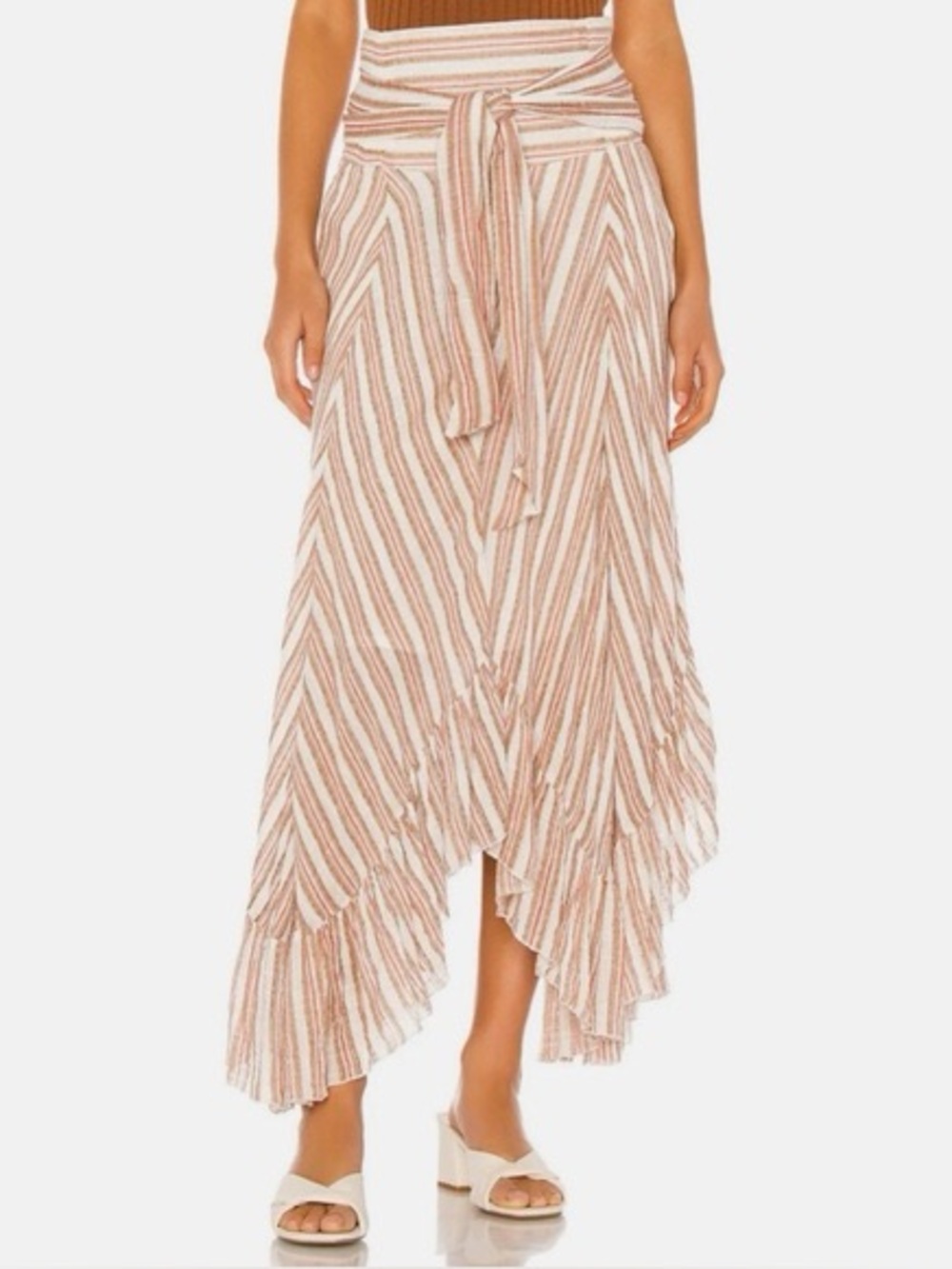 Free People One Giselle Striped Convertible Skirt / Dress in Multi - XS